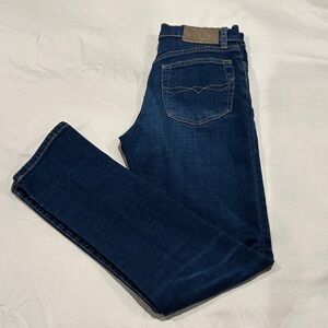 Men's Deep Blue Straight Jeans